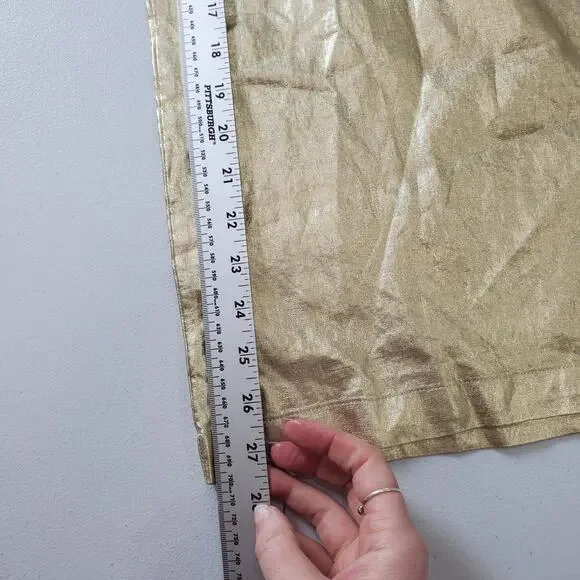 Lanhtropy Culotte Pants Metallic Gold - Picture 4 of 11